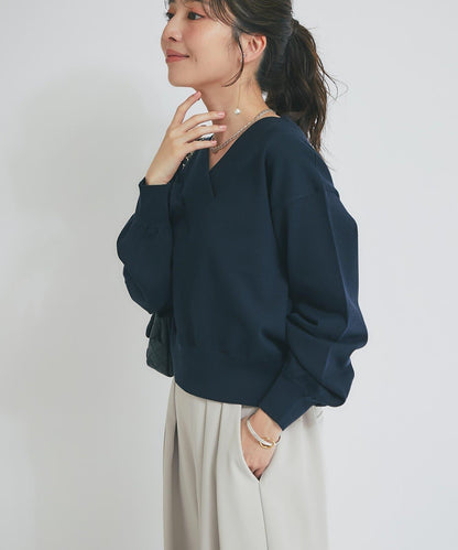 【La boutique BonBon】亮絲針織V領毛衣