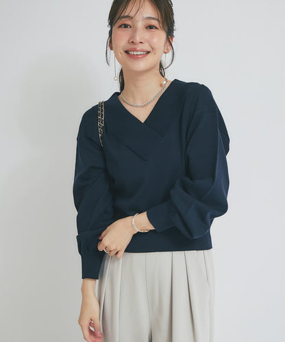 【La boutique BonBon】亮絲針織V領毛衣