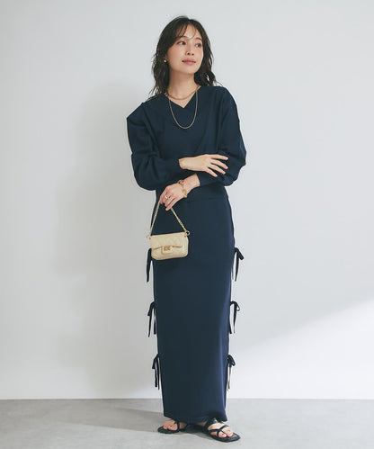 【La boutique BonBon】亮絲針織V領毛衣