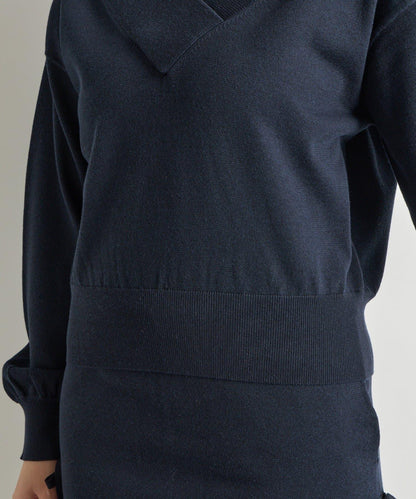 【La boutique BonBon】亮絲針織V領毛衣