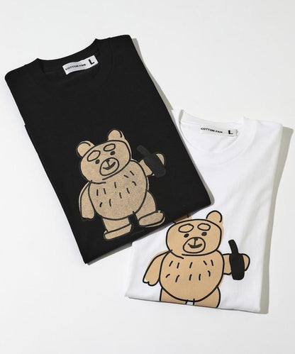 熊 前胸印花T恤 / CP25AW-FH005