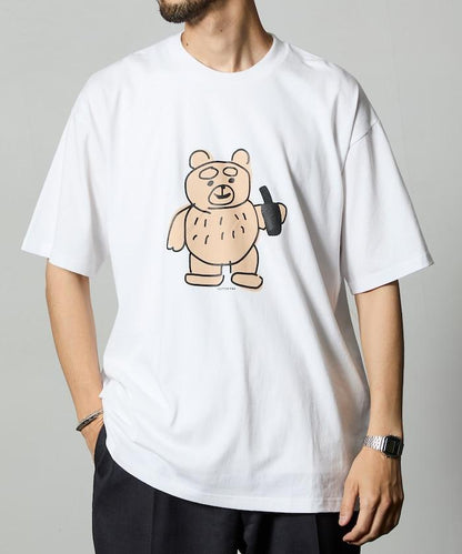 熊 前胸印花T恤 / CP25AW-FH005
