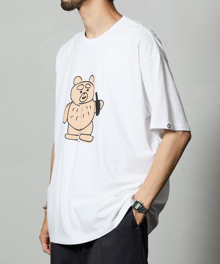 熊 前胸印花T恤 / CP25AW-FH005