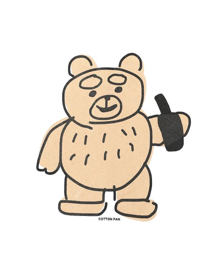 熊 前胸印花T恤 / CP25AW-FH005