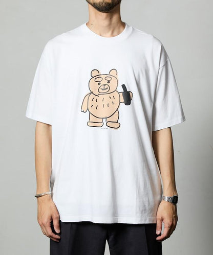 熊 前胸印花T恤 / CP25AW-FH005