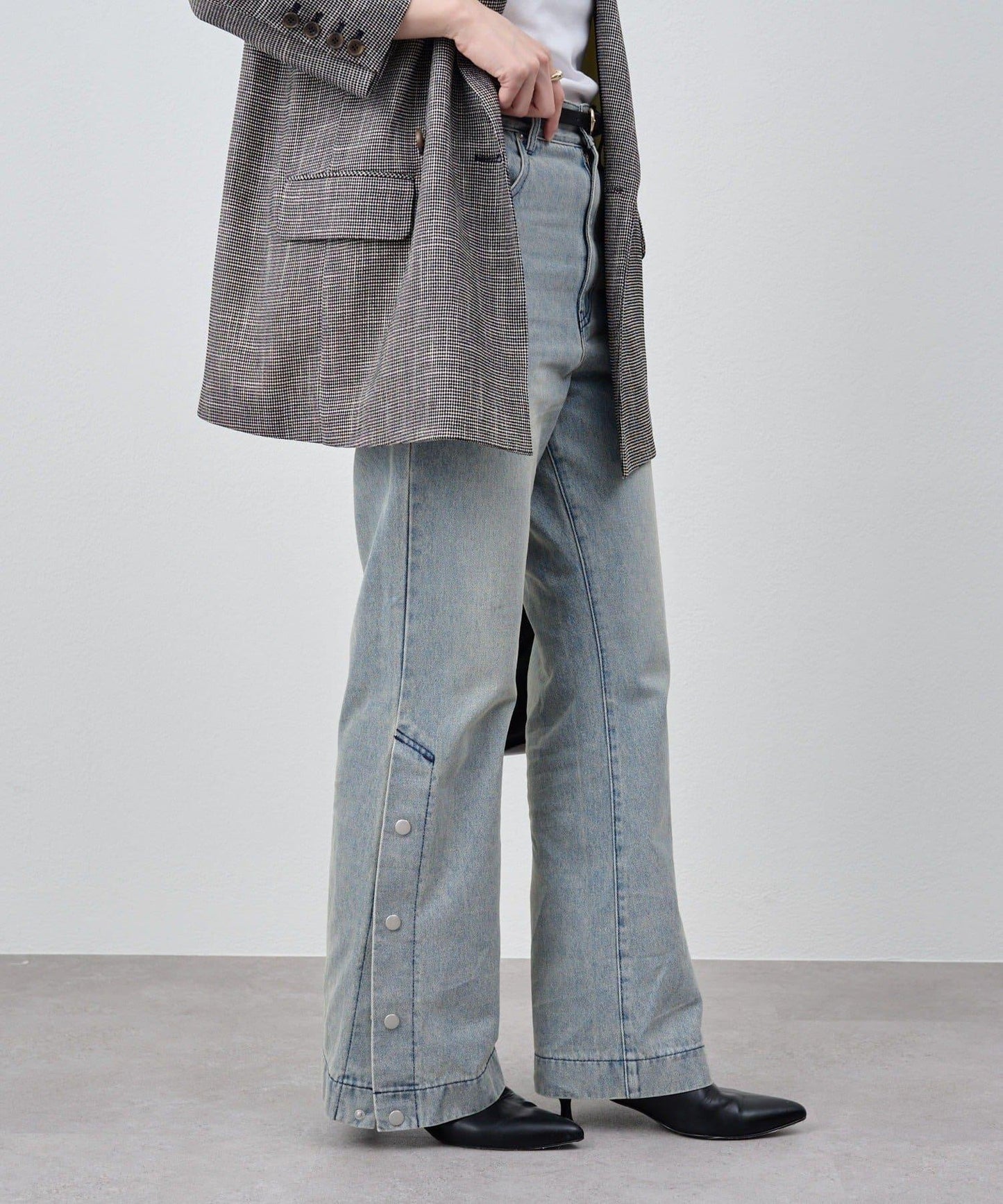 サイドボタンデニム