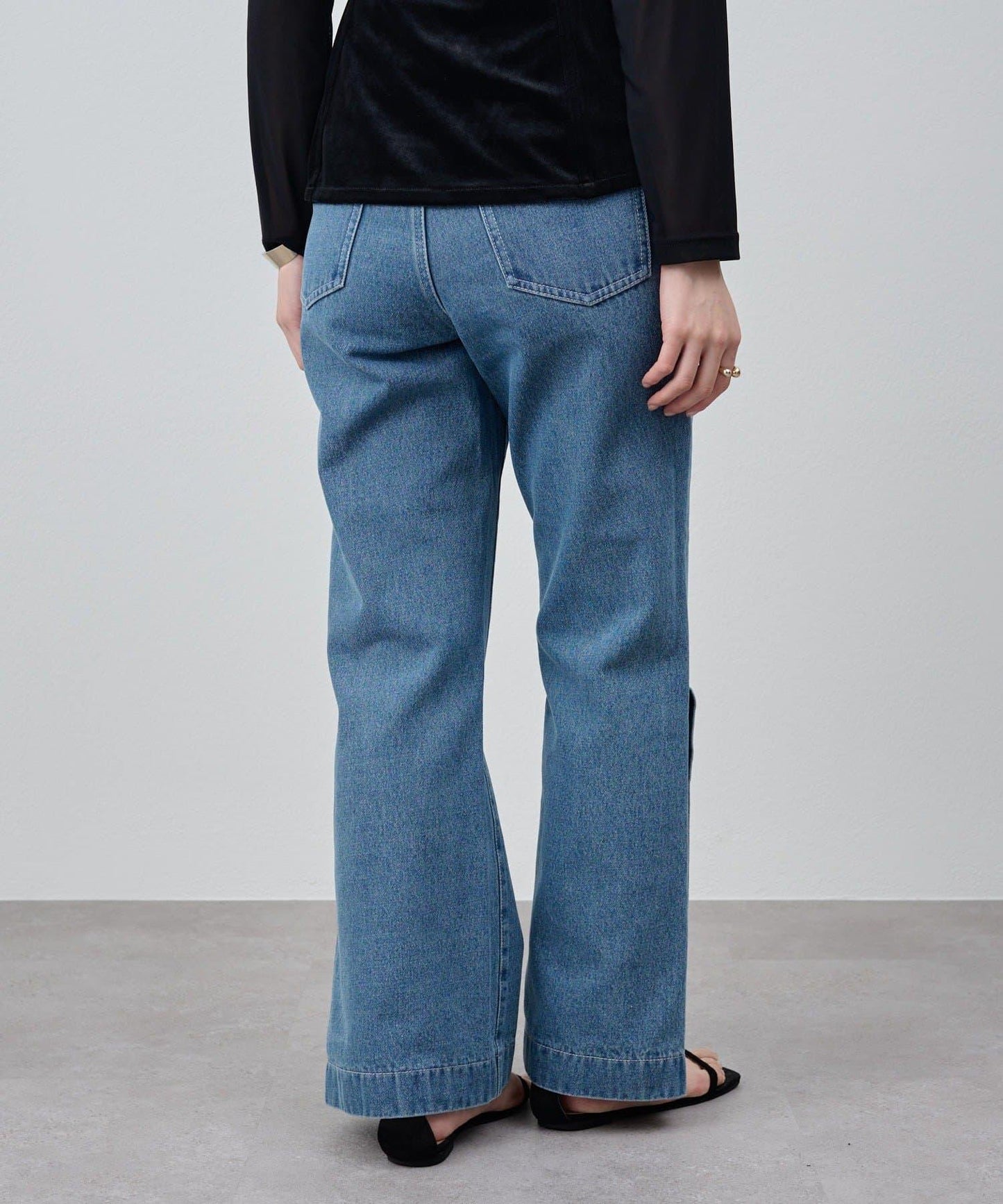 サイドボタンデニム