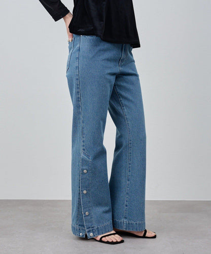 サイドボタンデニム