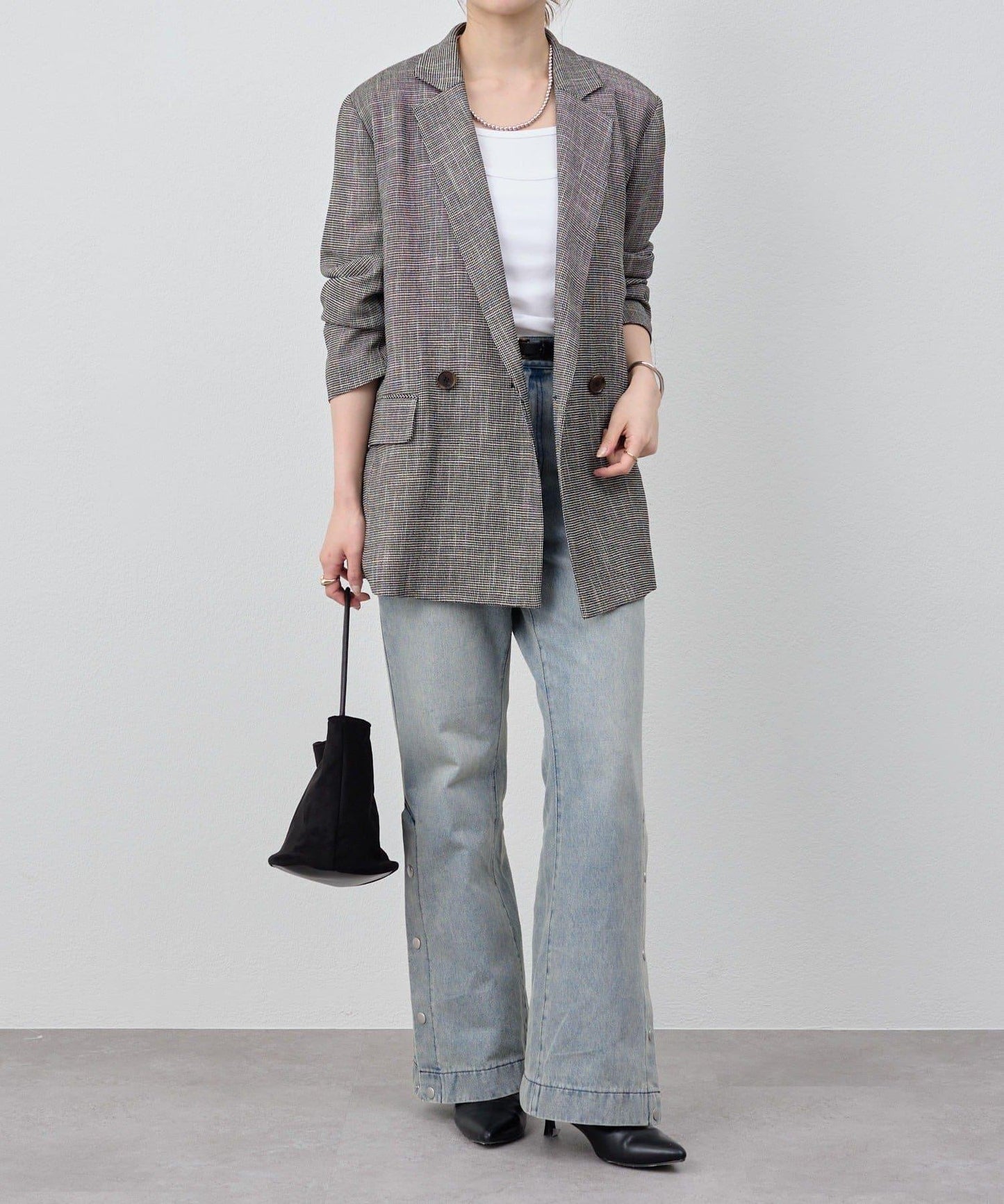 サイドボタンデニム