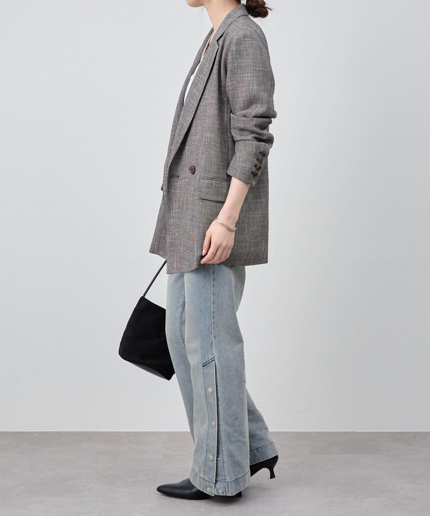 サイドボタンデニム