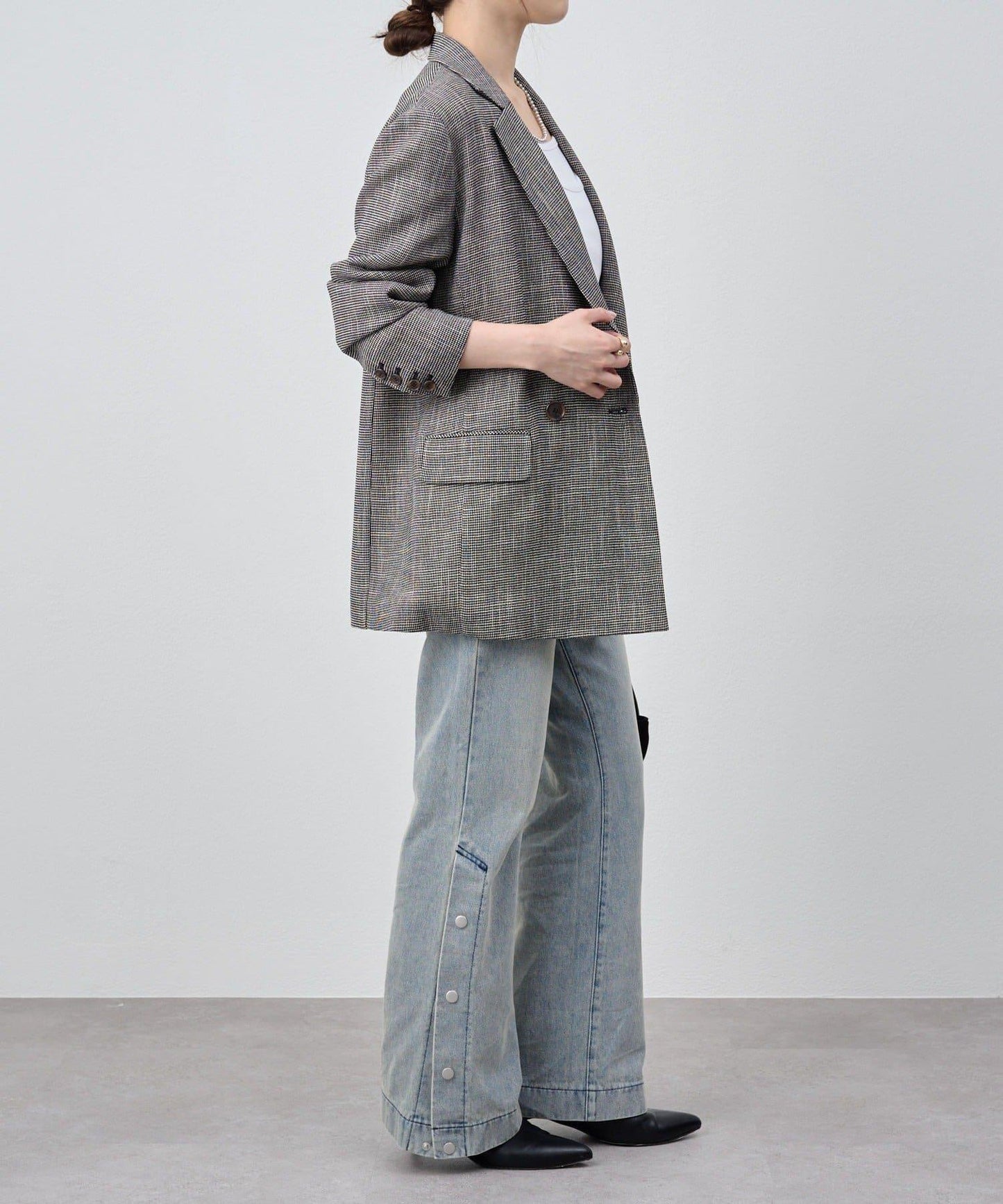 サイドボタンデニム