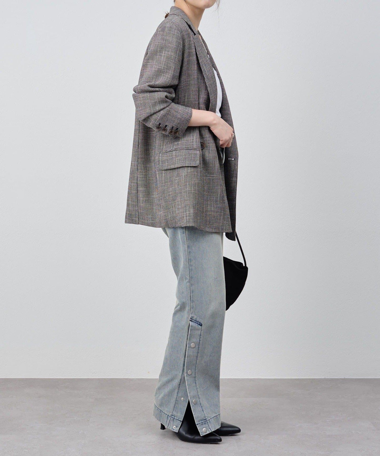 サイドボタンデニム