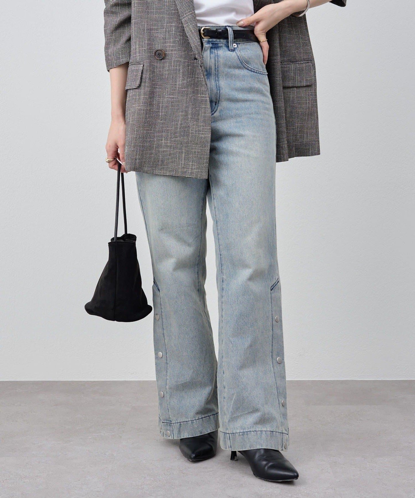 サイドボタンデニム