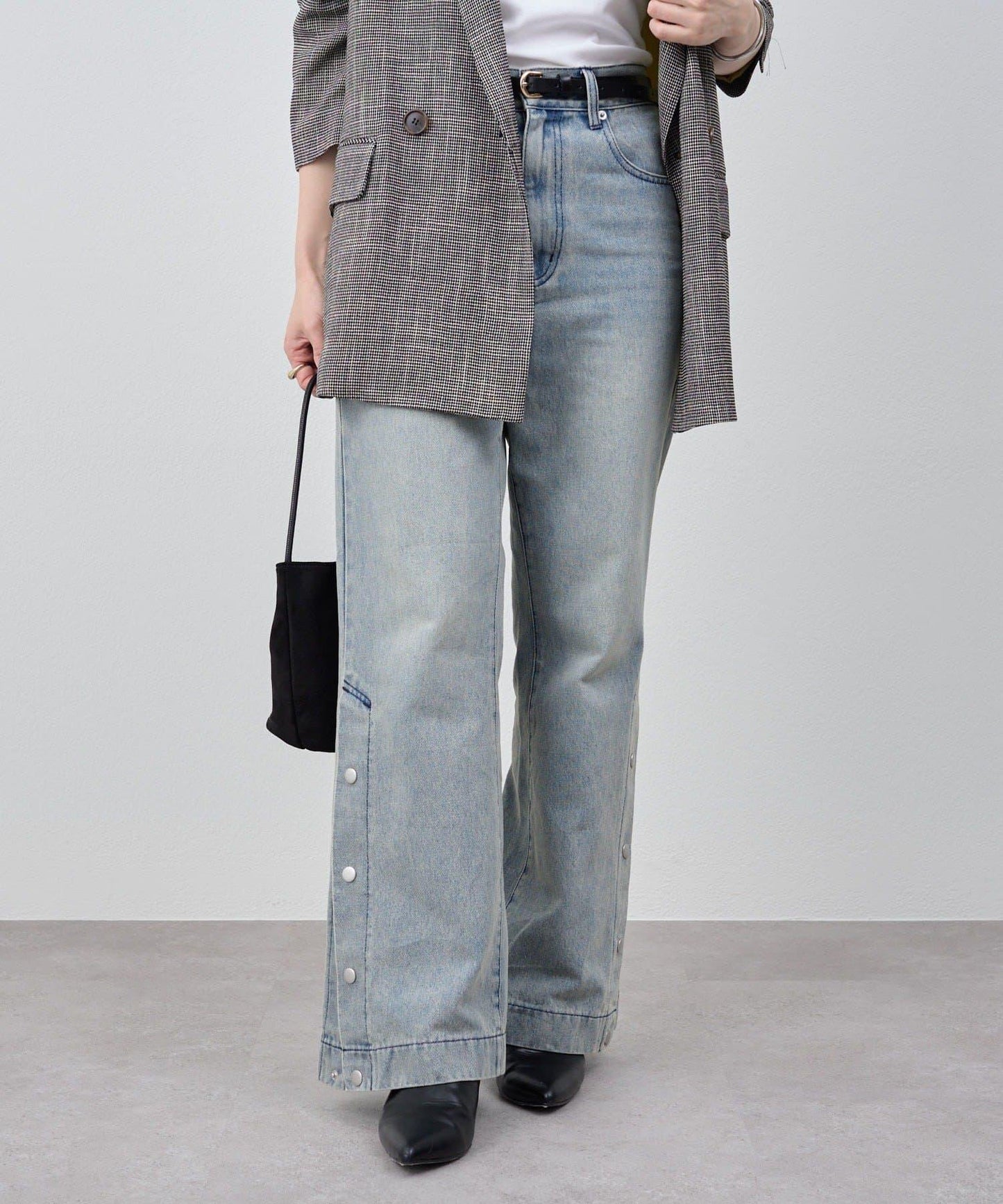 サイドボタンデニム