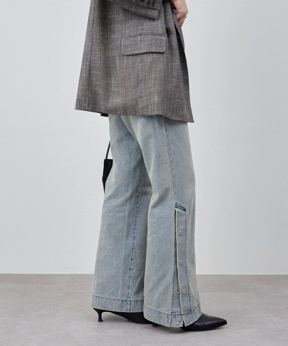 サイドボタンデニム