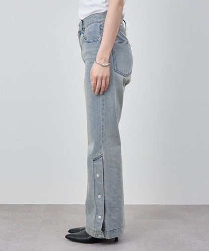 サイドボタンデニム