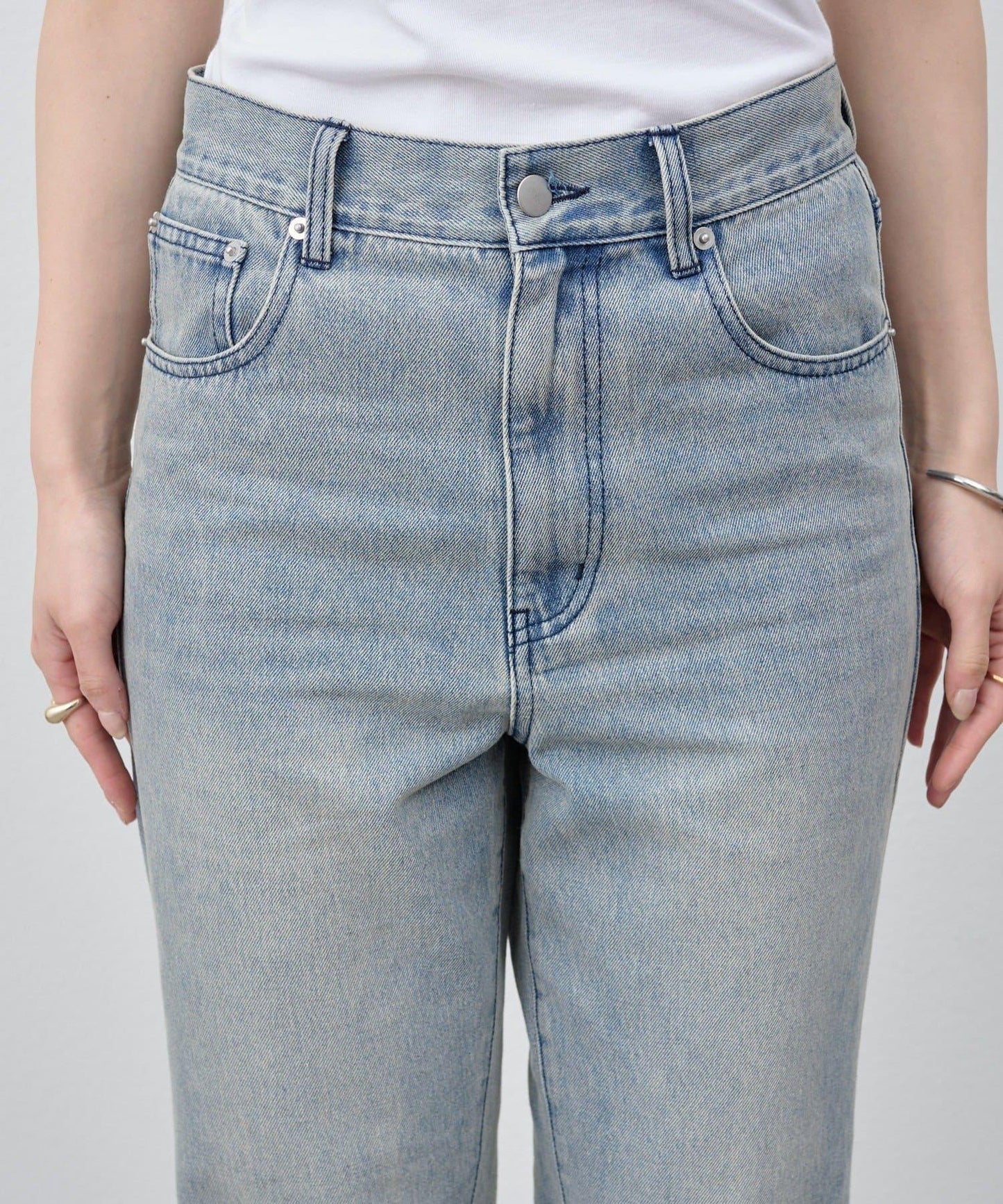 サイドボタンデニム
