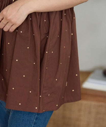 インド ラメドット バックオープンキャミソール