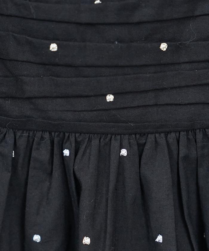 インド ラメドット バックオープンキャミソール