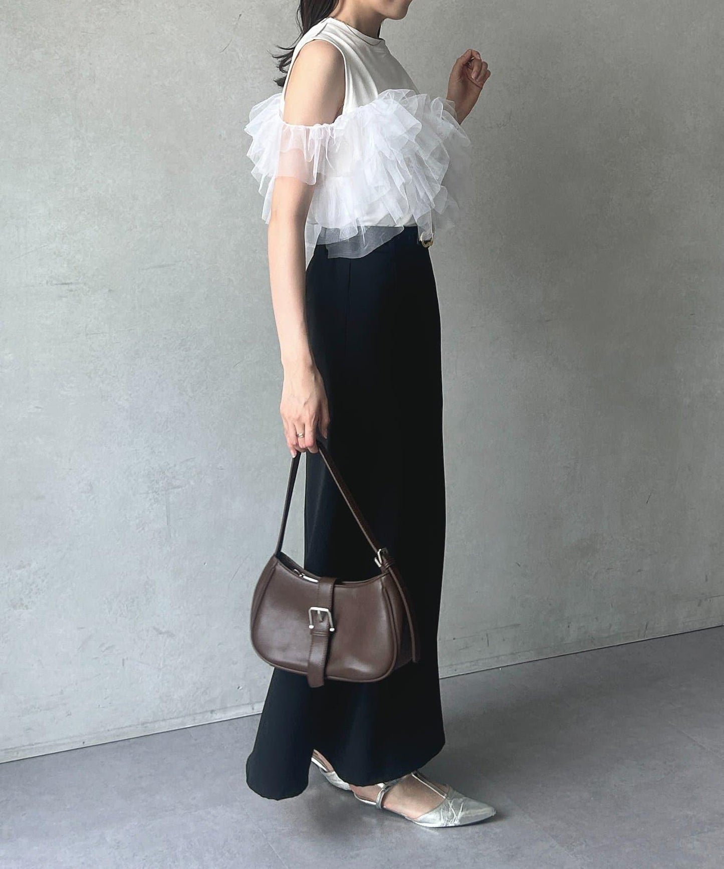 蕾絲背心拼接無袖上衣