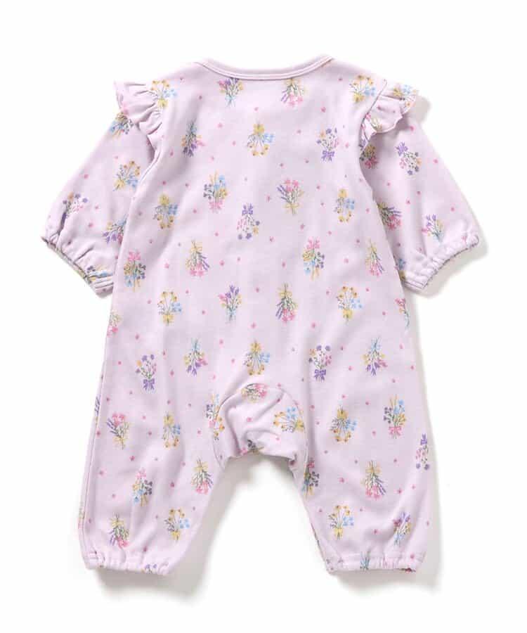 工裝連身褲 花束圖案