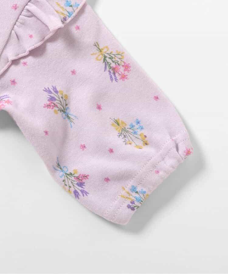 工裝連身褲 花束圖案