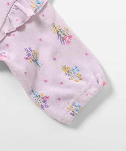 工裝連身褲 花束圖案