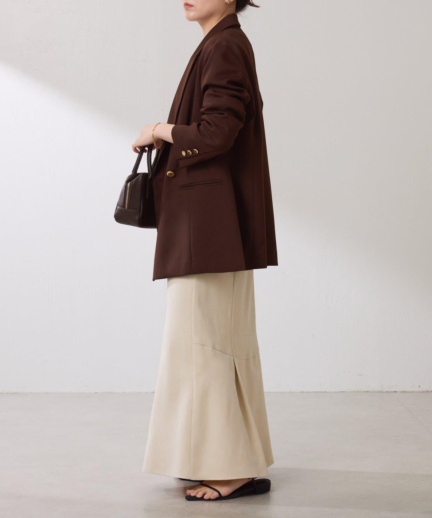 【復古款商品】羊毛仿製雙排扣夾克/卡帶服