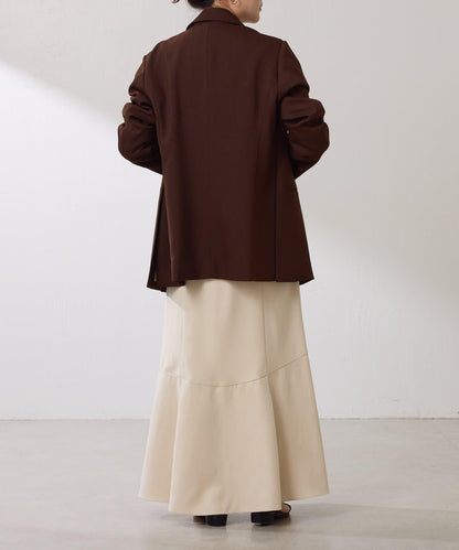 【復古款商品】羊毛仿製雙排扣夾克/卡帶服