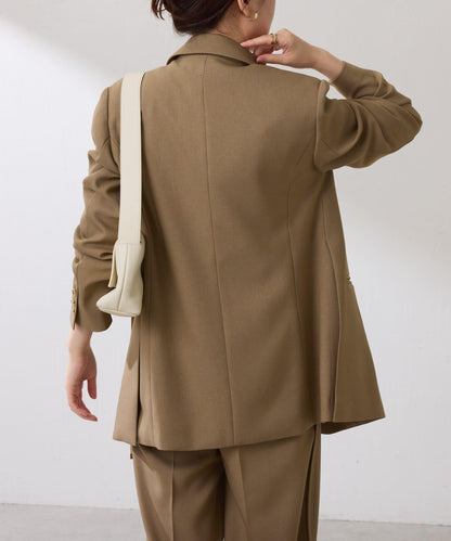 【復古款商品】羊毛仿製雙排扣夾克/卡帶服