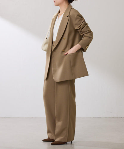 【復古款商品】羊毛仿製雙排扣夾克/卡帶服