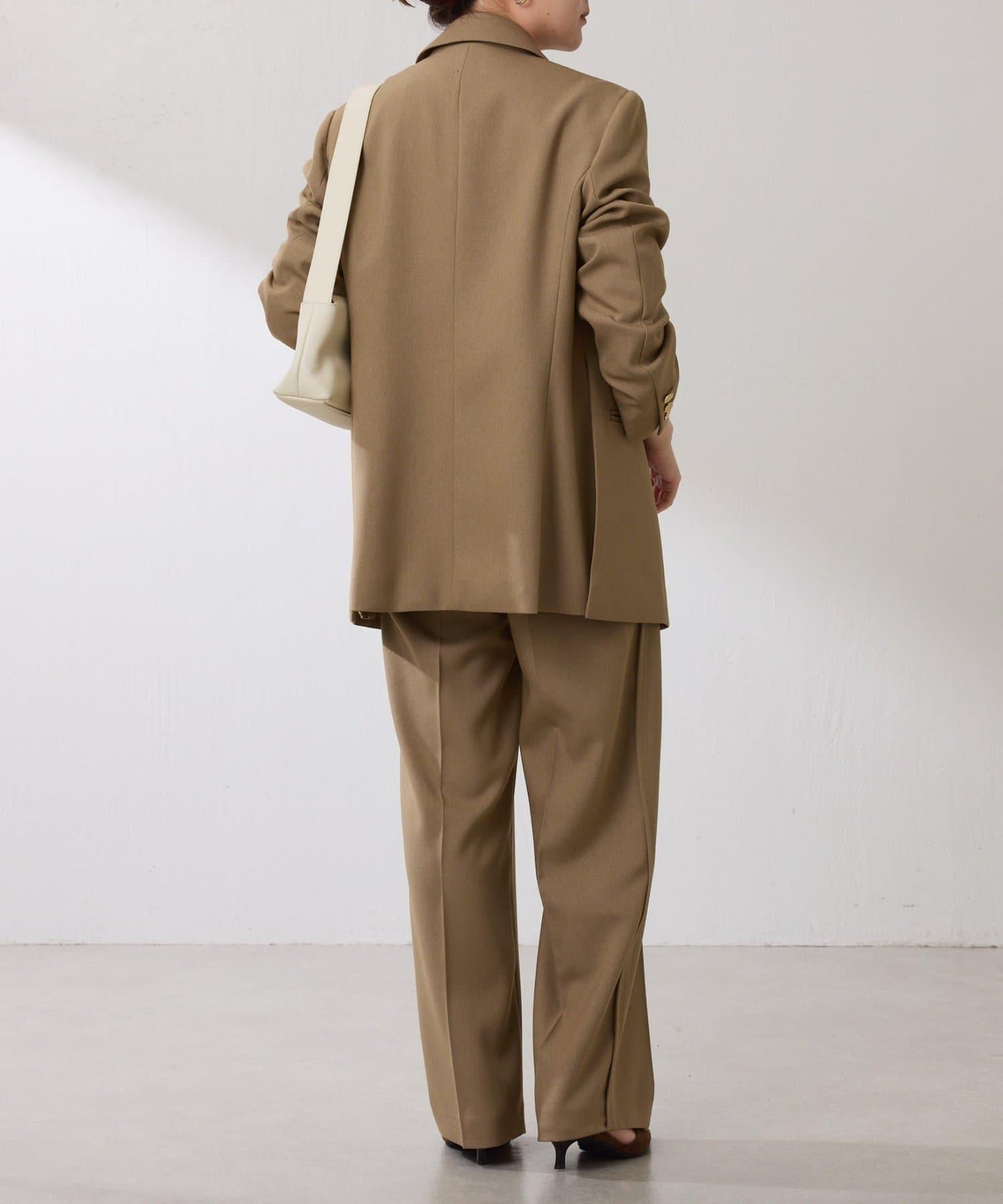 【復古款商品】羊毛仿製雙排扣夾克/卡帶服