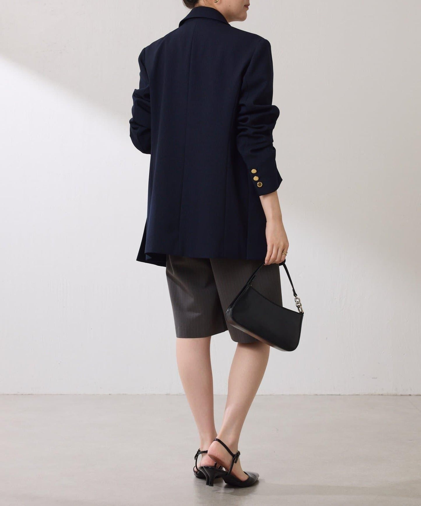 【復古款商品】羊毛仿製雙排扣夾克/卡帶服