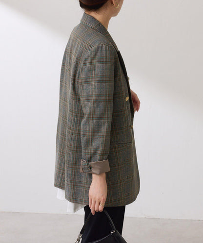 【復古款商品】羊毛仿製雙排扣夾克/卡帶服