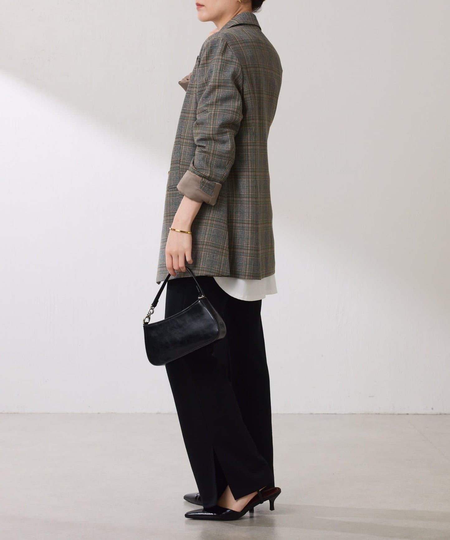 【復古款商品】羊毛仿製雙排扣夾克/卡帶服