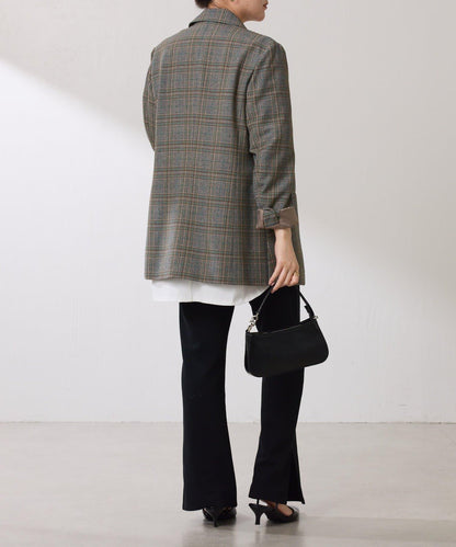 【復古款商品】羊毛仿製雙排扣夾克/卡帶服