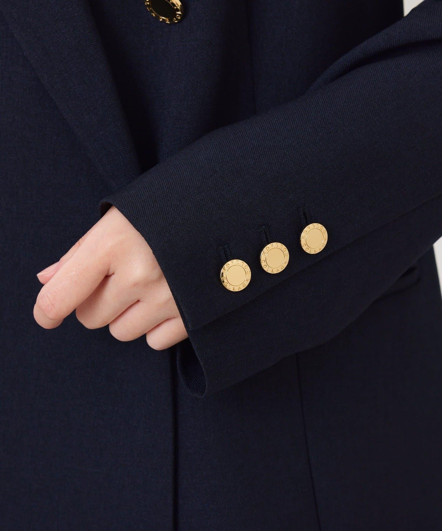 【復古款商品】羊毛仿製雙排扣夾克/卡帶服