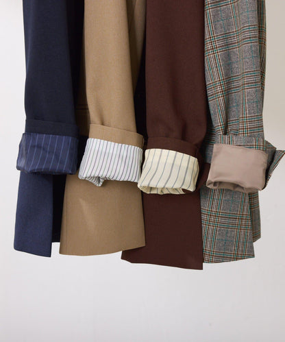 【復古款商品】羊毛仿製雙排扣夾克/卡帶服