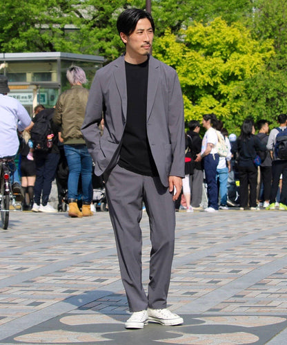 【GLOSTER】COOLMAX滌綸休閒褲 寬鬆褲