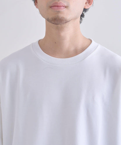 【男女通用】平紋高計數側開叉寬鬆T恤