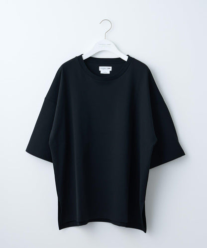 【男女通用】平紋高計數側開叉寬鬆T恤