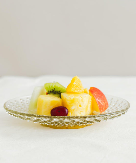 廣田硝子 雨滴紋小碟 琥珀色