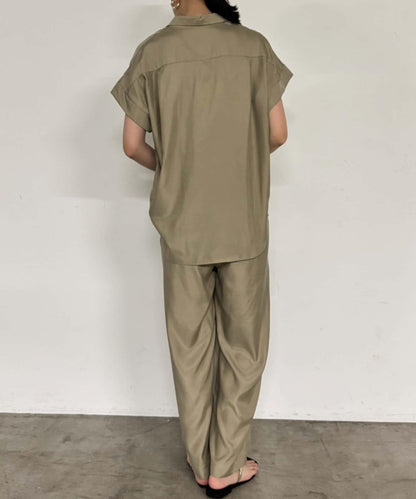 【Loungedress】荷葉邊休閒長褲