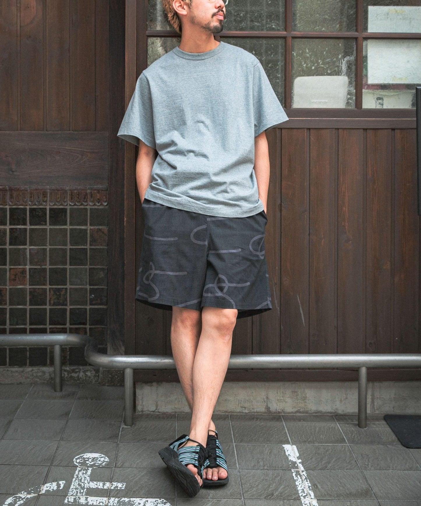 SENTO-GRASHI 「ゆ」印花 短褲 pants (short)