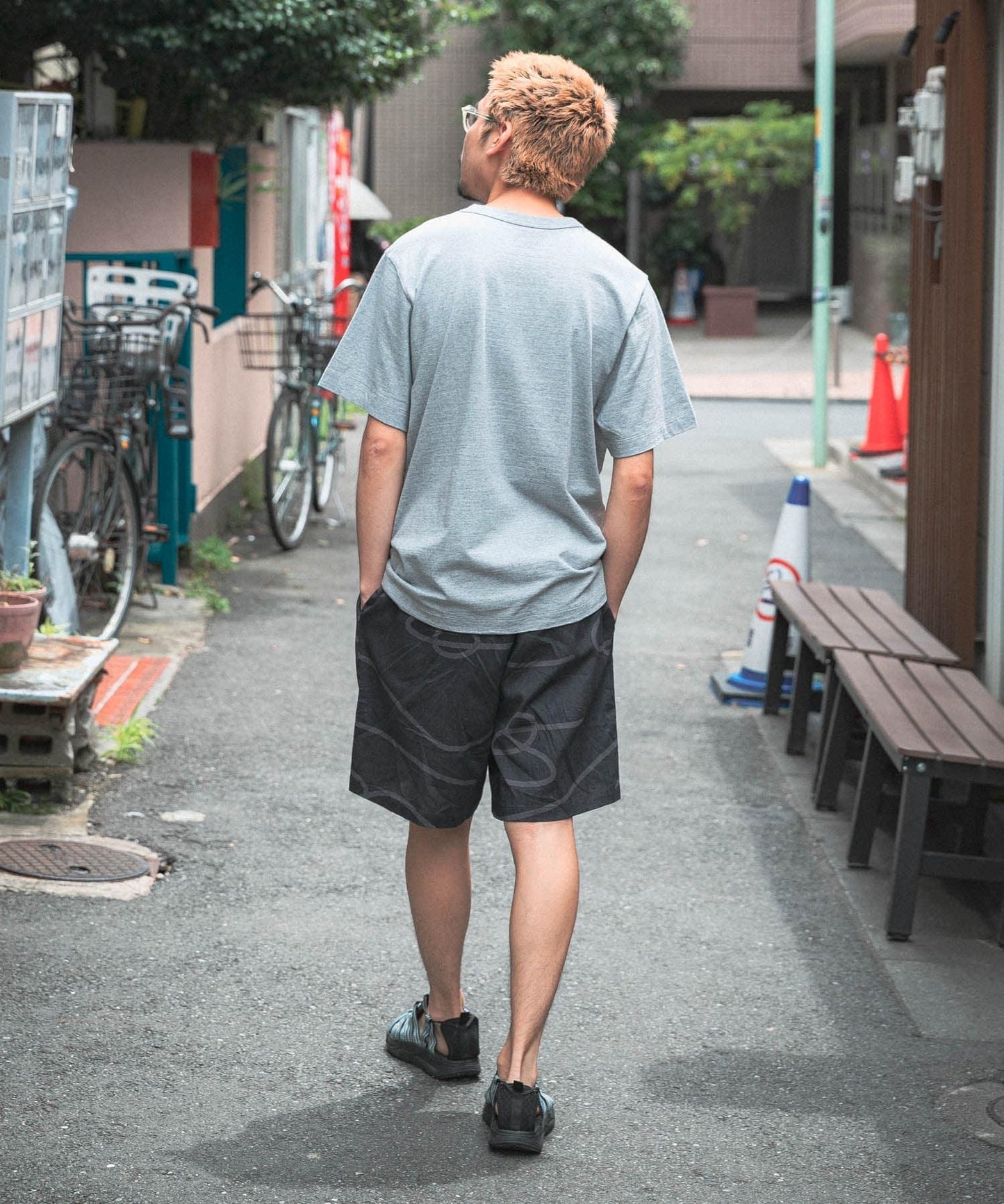 SENTO-GRASHI 「ゆ」印花 短褲 pants (short)