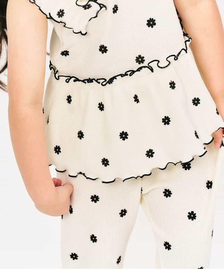 華夫餅邊蓬鬆T恤