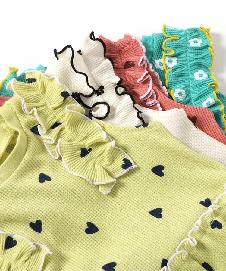 華夫餅邊蓬鬆T恤