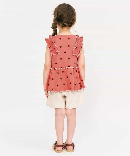 華夫餅邊蓬鬆T恤