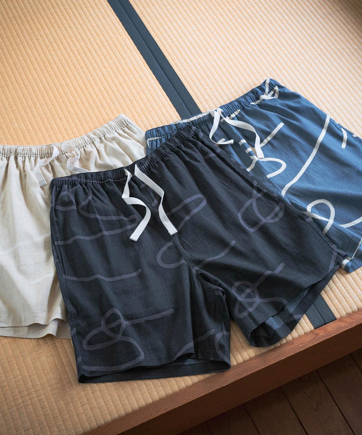 SENTO-GRASHI 「ゆ」印花 短褲 pants (short)