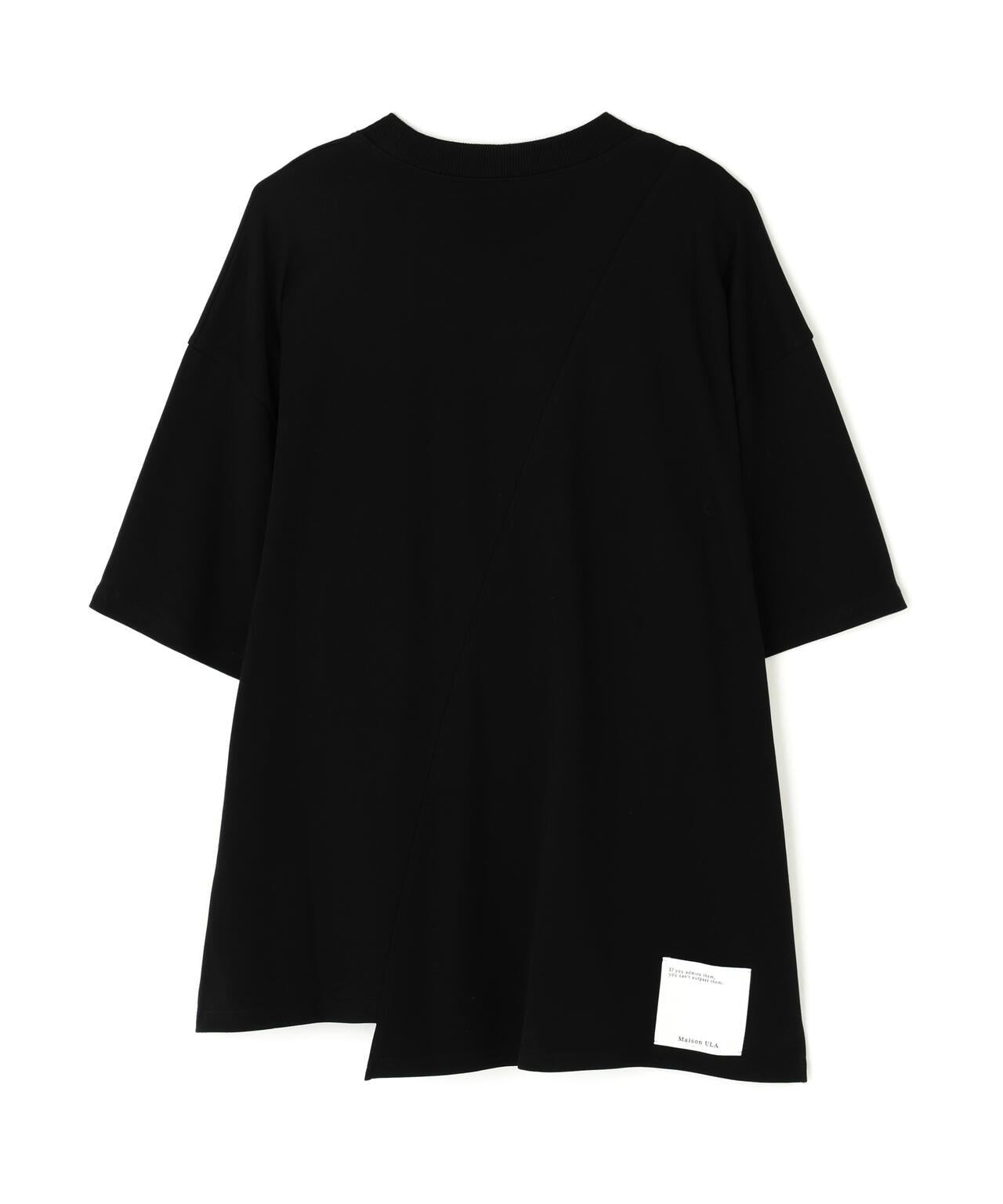 Maison ULA/切換印花T恤